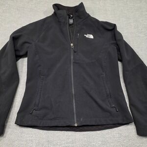 The North Face Womens Apex Bionic Softshell Jacket Black Medium Full Zip Fleece